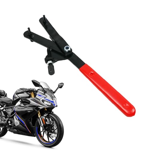 Flywheel Turner Wrench | Engine Rotating Tool | Flexplate Disassembly Installation Tool | Manual Heavy Duty Iron Motorcycle Spanner for Repair Removal Turning Disassembly