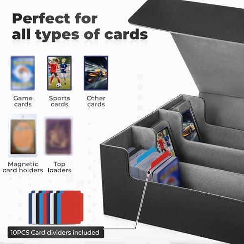 Sfsoc SFSOC-100 Card Deck Case For Trading Cards 1800+,Card Deck Storage Box,Card Deck Box thumb #3