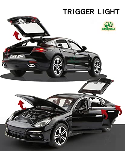 Image of 1:24 Porsche Palamela Alloy Model Car Diecast Toy Collection Sound&Light Gift,Multicolor