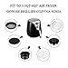 Air Fryer Accessories 12PCS for Gowise Gourmia Ultrean Ninja COSORI Power XL Air Fryer Fit all 5.3QT - 8QT Power Deep Hot Air Fryer