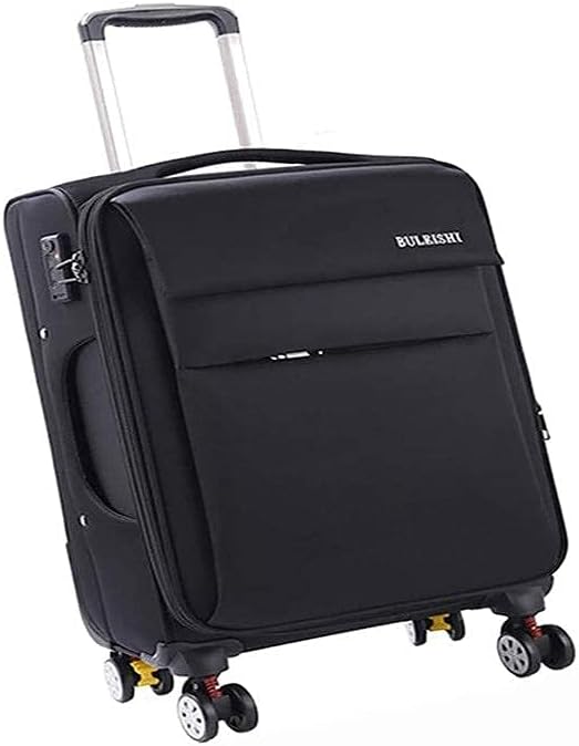 トロリーユニバーサルホイール男性と女性旅行荷物荷物ボックスパスワードボックス学生スーツケースソフト荷物セット 黒 商品追加値下げ在庫復活 26