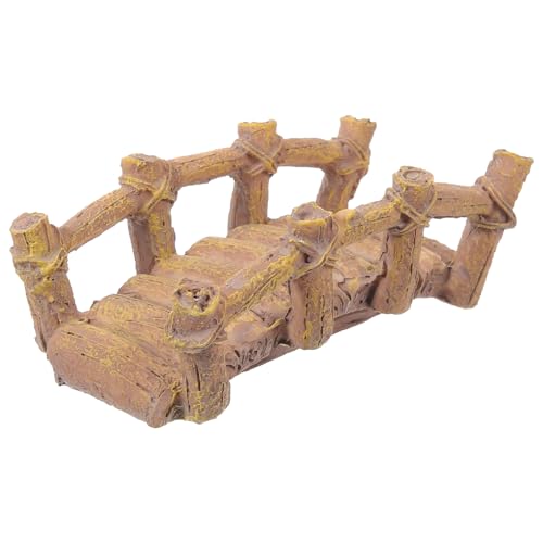 GANAZONO Maquette de Pont Miniature en Résine Décoration de Jardin Petit Pont Décoratif Modèle Réaliste pour Table à Sable et Micro-Jardin Accessoire Paysage Extérieur Intérieur