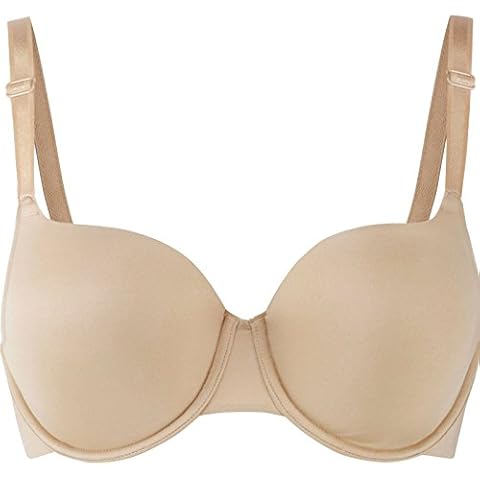 Fashion Fateek T-Shirt Padded Bra Full Cup Coverage Underwired Perfect Comfort Support Leisure[Nude,38D] Cover
