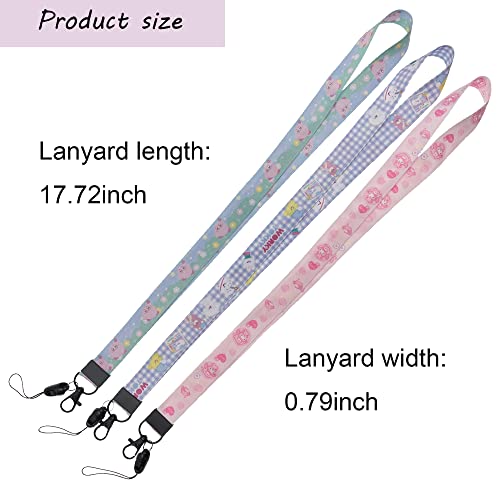 LeoTube Lanyard Neck Strap for Tamagotchi Electronic Pet/for Tamagotchi Uni (pink purple green) - Thumbnail 4