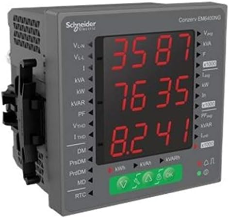 Schneider Electric EM6400NG-Conzerv Power And Energy Meter - Inst, Pulse, RS485, THD, 15th Har (Class accuracy CI1, RS485 port)