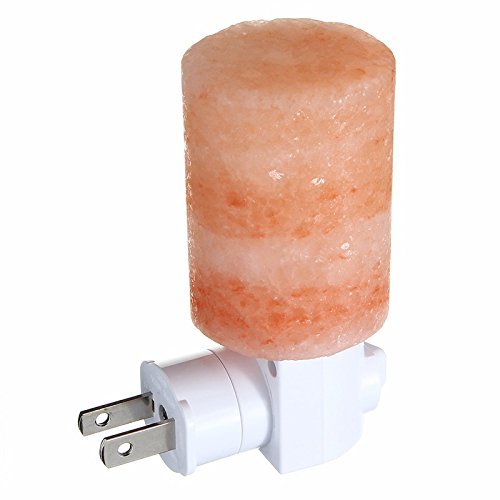 Night Light, Himalayan Salt Wall Plug - Cylinder Shapped Hand Carved - Mini-Lamp, Crystal Himalayan Salt Lamp Night Light; Salt Lamps Used for Decoration Mood Lighting