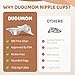 Silver Nursing Cups Nipple Shields for Breastfeeding Newborn - Original Metal Nipple Cover for Breastfeeding Essential - 999 Silver Regular