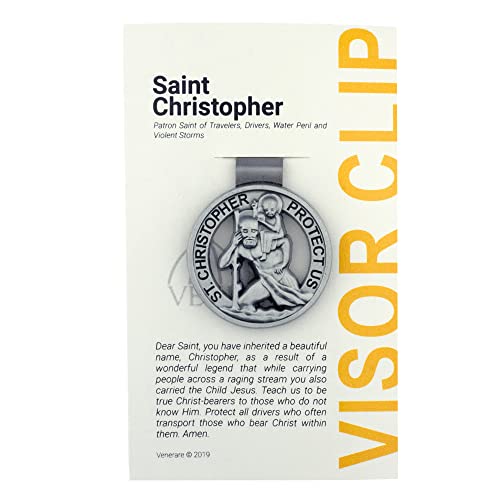 Image for Round Saint Christopher Medal | Patron Saint of Travelers and Motorists 