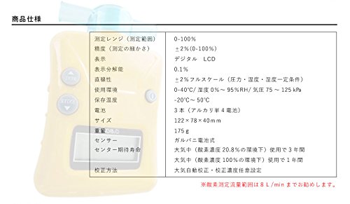 Amazon.co.jp: ポータブル 酸素濃度計 OA-100 : 産業・研究開発用品