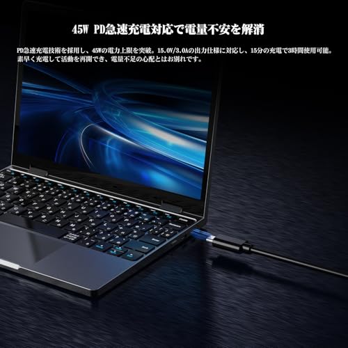 undefined Zwide ノートパソコン 10.51インチ N150 Windows 11PRO 日本語キーボード 16GB LPDDR5+512G SSD 1920*1280 タッチスクリーン 360度回転 2in1 タブレット NA105H の商品画像 4
