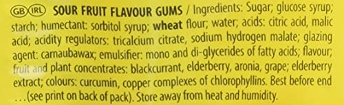 Haribo Rainbow Strips Sour Sweets bags, pack of 12