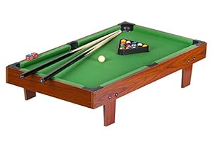 Leomark Holz Billardtisch Mini mit Zubehör
