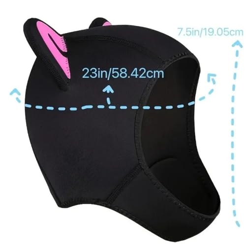 Gorro de natación contra el agua fría con capucha de neopreno 6