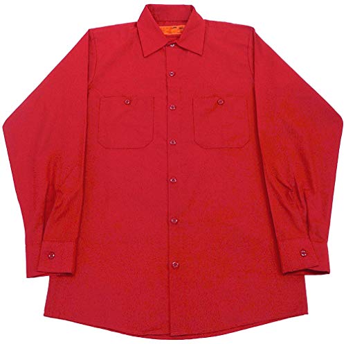 [Red Kap] SOLID LS WORK SHIRTS(���b�h�L���b�v���n�������[�N�V���c) (���b�h) (L�T�C�Y)