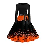 Versátil y adaptado a todo tipo de ocasiones, desde fiestas temáticas y cenas en familia hasta salidas con amigos en octubre. Es ideal para mujeres de todas las edades: jóvenes que buscan un look trendy, adultas que prefieren un estilo sofisticado o quienes quieren añadir un toque festivo a su día a día. Ya sea para una ocasión casual como un café o un evento más elaborado, este vestido se convierte en una elección segura para lucir con personalidad en cada momento.