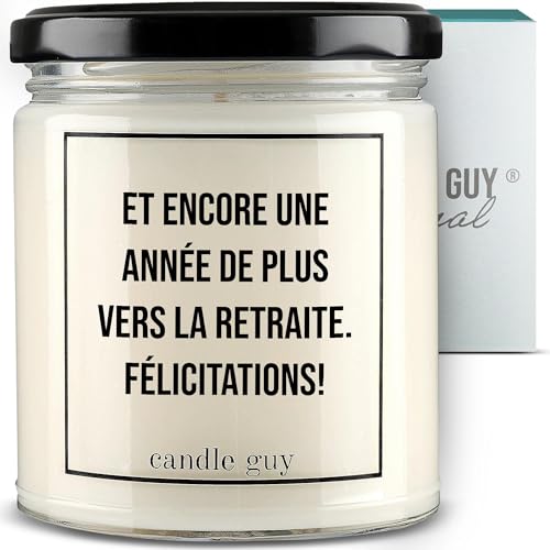 Bougie parfumée fait main en cire de soja retraite 70 heures