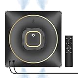 Jemyths Fensterputzroboter, Vier Düsen Ultraschall Sprühfunktion, 120ml Tank, Fensterreiniger Elektrisch mit 3500 Pa Saugkraft, 4 Reinigungsmodi für Innen oder Außen Hochhausfenster