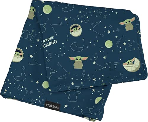 Image of Milk Snob Star Wars The Child Baby Boy and Girl Swaddle Blanket, Soft Receiving, Security Bed and Play Blanket, Toddler and Infant Baby Bedding Registry and Shower Gifts, Newborn Essentials, 35x35