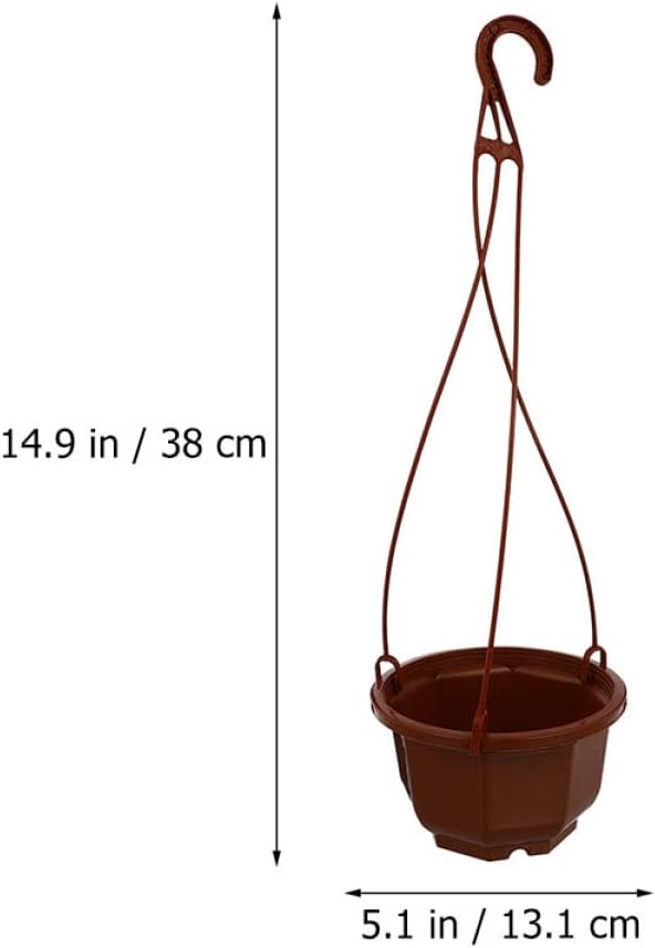 Yardwe Hanging Plastic Planter, 20 Sets, Weather Resistant, Outdoor Wall Planter, Plant Containers for Indoor & Outdoor Decoration