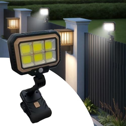Luz solar clip exteriores con sensor de movimiento que soluciona zonas oscuras 3