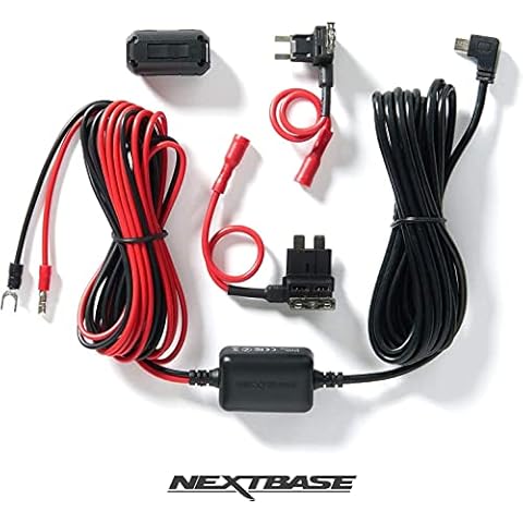 Nextbase Series 2 Dash Cam Hardwire Kit- 5m Cable for Nextbase Dashcams 122, 222, 322GW, 422GW, 522GW, 622GW Hard Wiring Kit Dash Cam mini USB adapter Cover