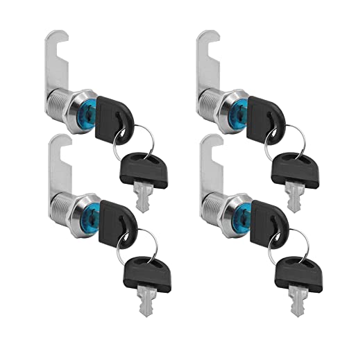KtbeYTi 4 Piezas 20 mm Cerradura Buzon, Cerradura de seguridad para buzón, para Armarios Buzones Cajas de Herramientas Cerradura
