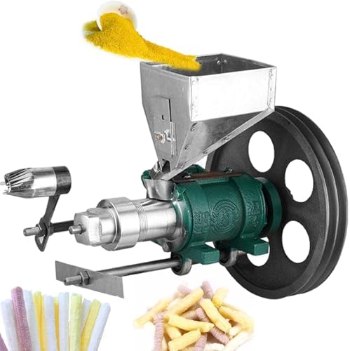 Corn Puffed Food Extruder Machine,Multi-Function Puffer with 7 Molds for Street Stall, Ideal for Making Rice and Corn Snacks