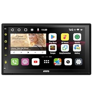 ATOTO S8 MS Android Double Din Car Stereo, Wireless Android Auto & Wireless CarPlay, 7″ QLED Display, GPS Tracking, 4G+32G, Built-in 4G LTE, Dual Bluetooth, LRV, SCVC, Split Screen,S8G2B74MS