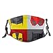 Produktbild Gesicht Schal, Gesicht Schal s für die Verkleidung von Helden für den Kampf gegen den bösen Spaß Cartoon Retro Sturmhaube Unisex wiederverwendbar Winddicht Anti-Staub Mund Bandanas Outdoor Motorrad