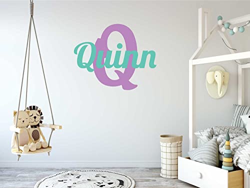 Vinilo Decorativo Personalizado Nombre y Inicial para Pared miniatura 3
