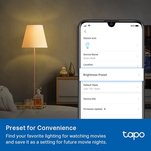 Tapo L510B (2-Pack) Smart Bulb, B22 LED Light Bulb, Alexa Light Bulbs, Dimmable Bulb,Energy Monitoring, 8.3W (60W), Schedule & Timer, Away Mode, Energy Saving, Voice Control with Alexa&Google - View 6