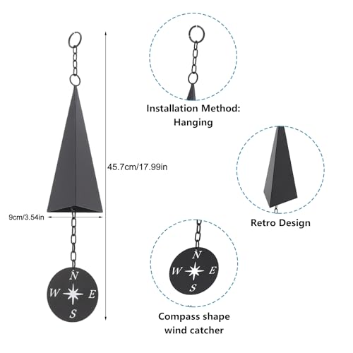 Pilipane PILIPANEQ79GWSPBZM North Country Boothbay Harbor 3-Tone Wind Bell Chimes thumb #4