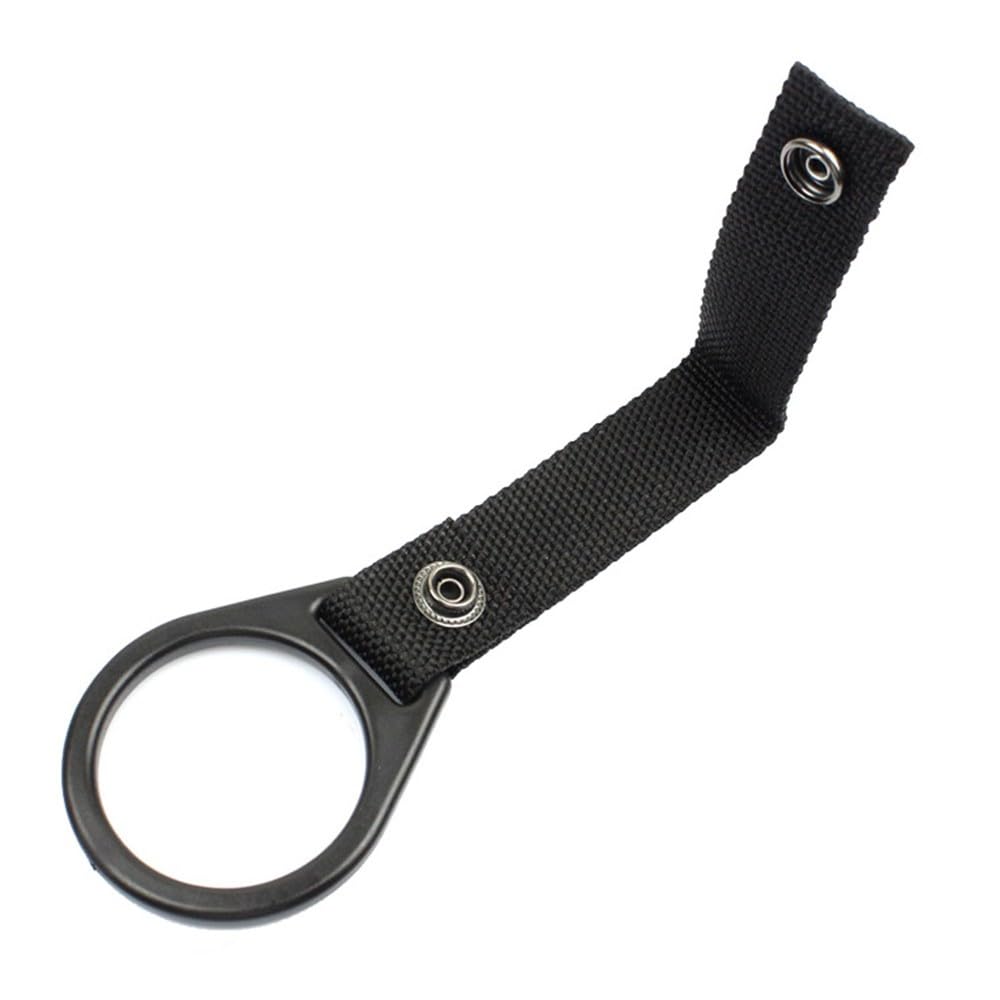 Shanrya Porte-anneau de lampe de poche longue durée de vie résistant à l'usure Support anneau en métal pour camping en plein air