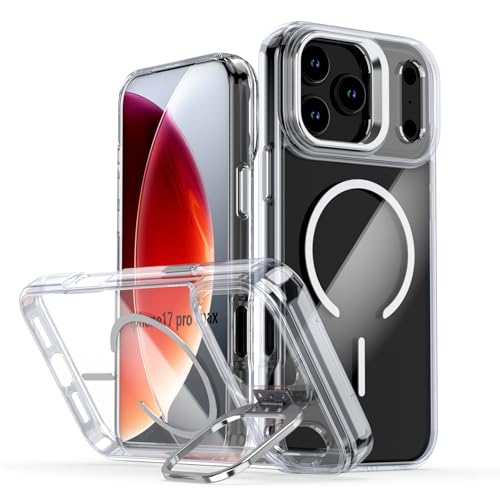 Coque iPhone 14 Pro blanche silicone rigide et béquille de protection caméra