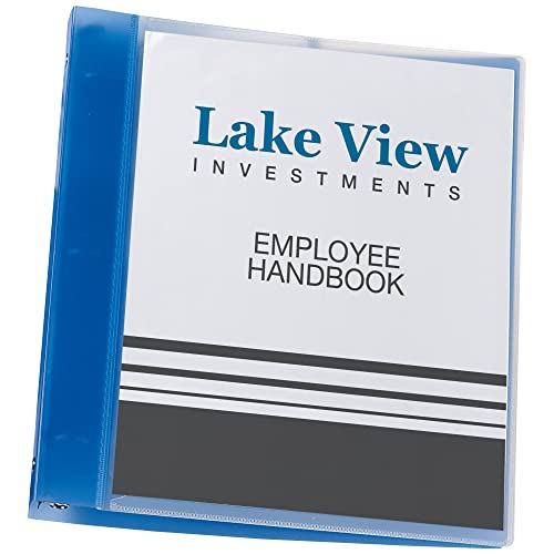 Flexible Round Ring Presentation Binder, 1In Capacity Color: Blue #TOP5