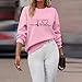 fartey Crew Neck Sweatshirts Women Cute Heart Graphic Pullover Casual Long Sleeve Spring Fashion Tops Outfits 2025