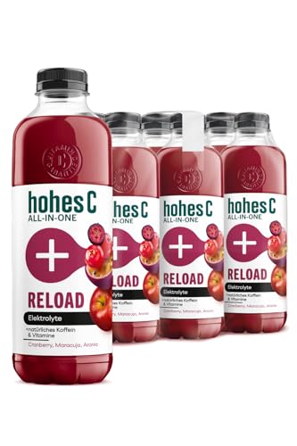 hohes C ALL-IN-ONE Reload (6x 850ml), Mehrfruchtsaft aus Fruchtsaftkonzentraten (Cranberry, Maracuja, Aronia), vitaminreich, ohne Zuckerzusatz & Süßungsmittel, ohne künstliche Aromen, vegan