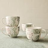Tannenbaum Winter Berries Stoneware Oversized Mug - Set of 4