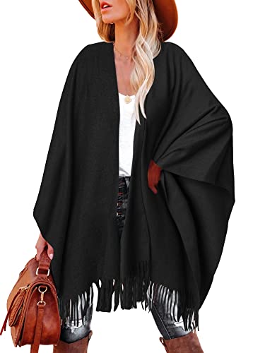 Breezy Lane Ponchos Shawl Wraps for Women Ruana Wrap Cape Cardigan Holiday Gifts for Women