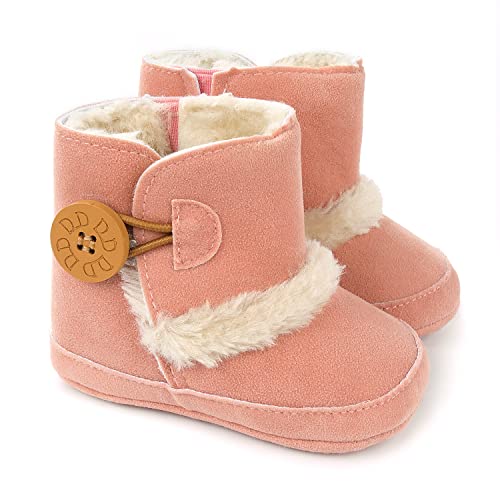 Image of LIVEBOX Prewalker Toddler Boots Premium Soft Anti-Slip Sole Warm Winter Boots for Infant Baby Girls