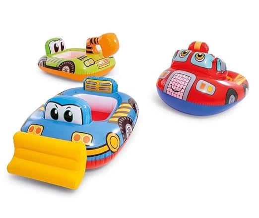 KidsZeeNie® Inflatable Car Kiddie Water Baby Float for Kids Safe Anti-flip Diaper Style Swim Tube Rider | Swim Pool Floater Ring for Toddlers Age 1-3|Multicolor (Pack of 1) (B0CXTLD89J) Amazon Price History, Amazon Price Tracker