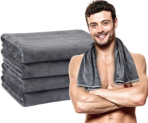 VIVOTE microfibre Gym Towels Sports Sweat Towel Super Absorbent Ultra Soft Multi-Purpose Man Women Fitness Workout Travel Camping Hiking Yoga 40 X 80 CM