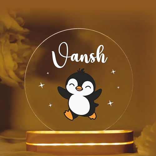 Image of PRINTHUA Personalized LED Night Table Lamp with Custom Name, Unique Gift for Women, Men, Kids, Girlfriend, Boyfriend, Husband, Wife | Perfect for Birthdays, and Special Occasions (Name Lamp)