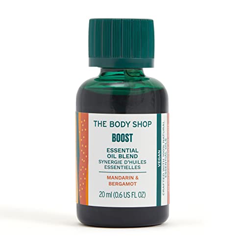 The Body Shop Boost Essential Oil Blend With Bergamot & Mandarin – Recharging – Vegan – 0.6Oz #TOP8