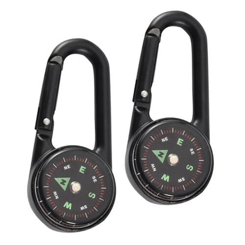 Brújulas Toddmomy para camping con mosquetón x2 miniatura 1