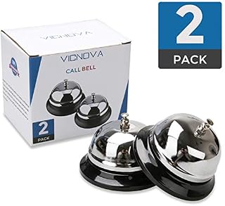Call Bells, Customer Service Bell, Desk Bell, 3.3 inches Diameter with Pleasant Sound