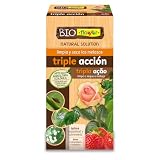 BioFlower - Triple Acción Ecológico 100 ml | Insecticida, Fungicida y Secante | Boro y Extractos Vegetales Biodegradables | Apto Agricultura Ecológica | Concentrado Soluble