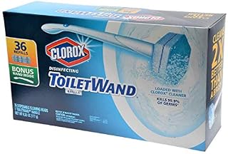 Clorox Toilet Wand Disinfecting Refills, 36 Ct Plus Bonus Handle by Clorox