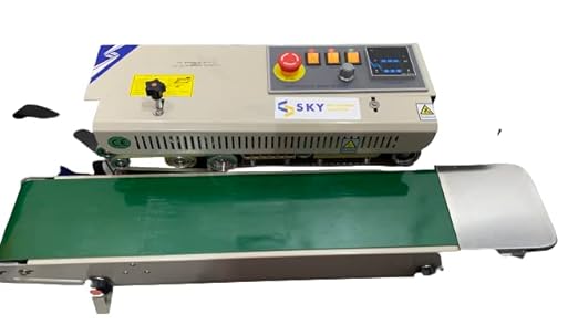 sky Horizontal Band Sealer Machine used for ld,pp,laminate and silver pouch sealer
