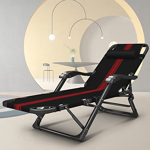 Rrgj Zero Gravity Lounge Chair, Mesh Back Zero Gravity Reclining Patio Chairs, Premium Folding And Reclining Sunlounger For Poolside Backyard/Lawn, Support 330Lbs Lounge Chair (Color : B+Thick Pad) #TOP1